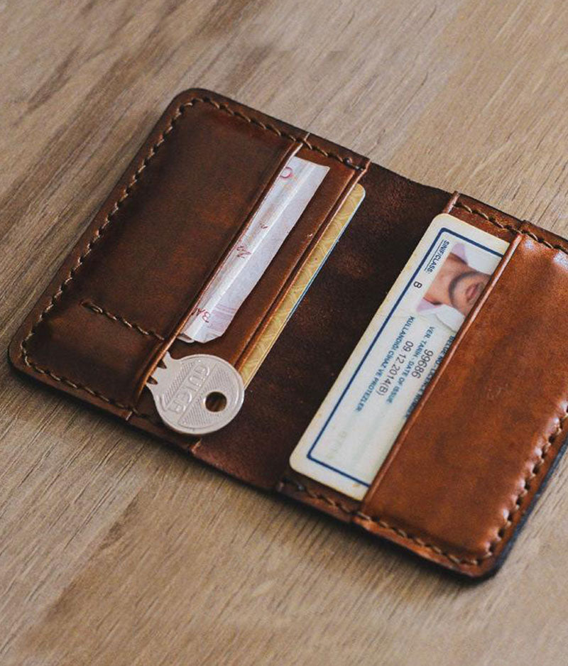 MENS WALLET, PERSONALIZED Leather Wallet, Front Pocket Slim Design