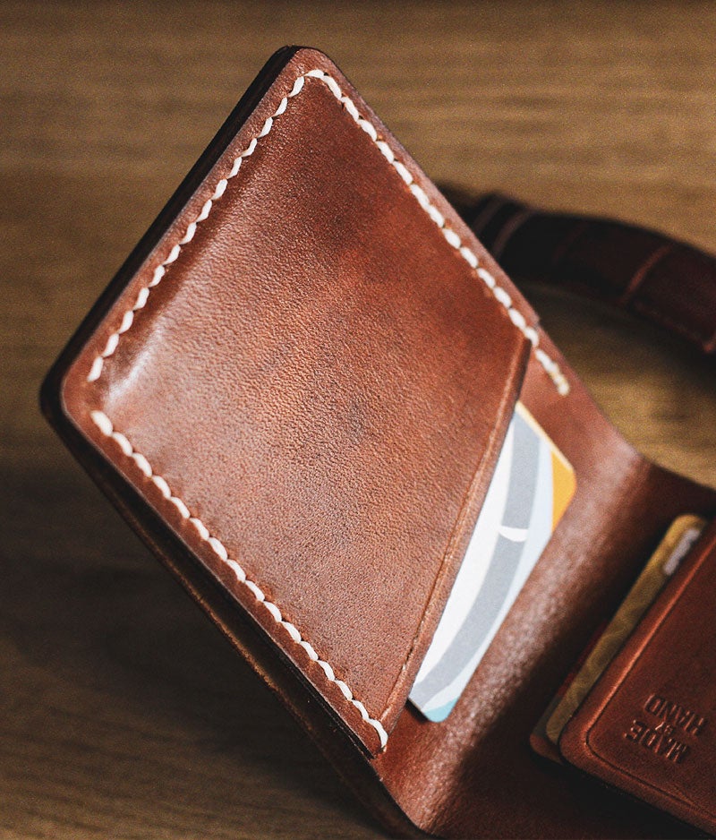 bifold leather wallet