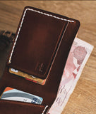 handmade leather wallet usa