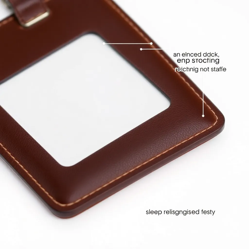 Leonadem artesania en cuero hecho a mano - Anesthesiologist Leather Badge Holder Cards Tokens