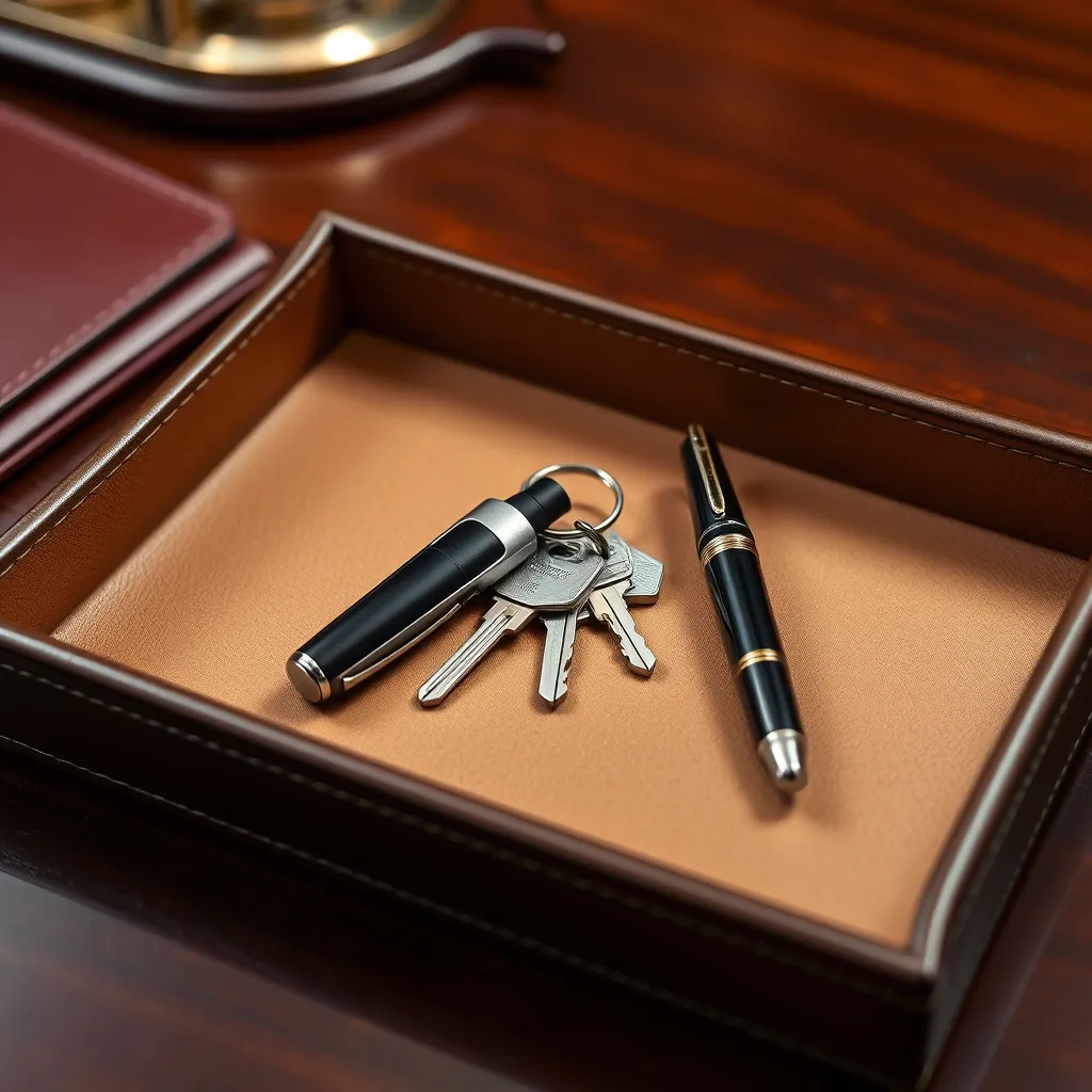 Leonadem artisanat cuir sur mesure - Biglaw Attorney Pocket Dump Organizer Guide