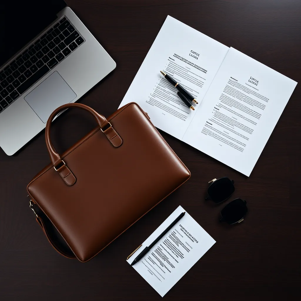 Leonadem artisanat cuir sur mesure - Biglaw Deposition Travel Litigation Gear