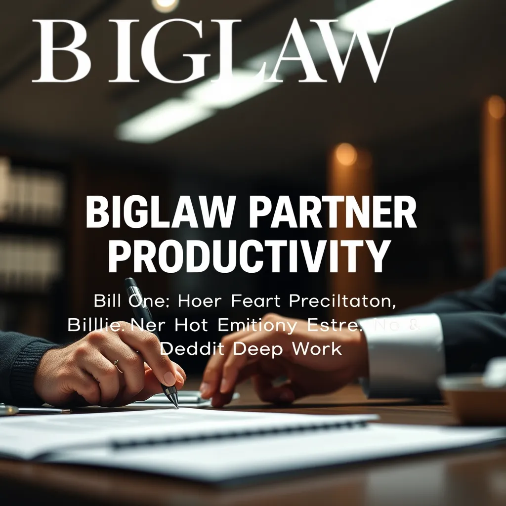 Leonadem artesania en cuero hecho a mano - Biglaw Partner Billable Hour Efficiency