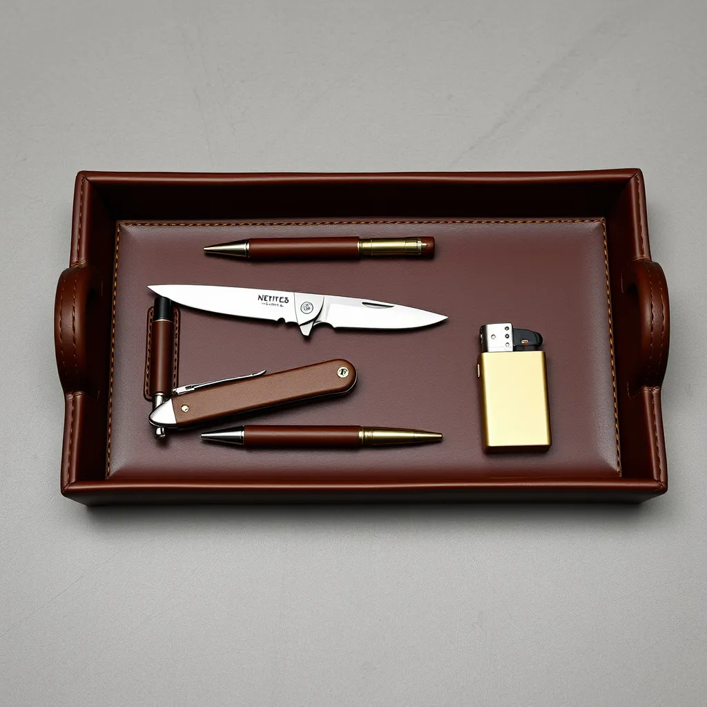 Leonadem artisanat cuir sur mesure - Compact Pocket Tools Emergency Preparedness Guide