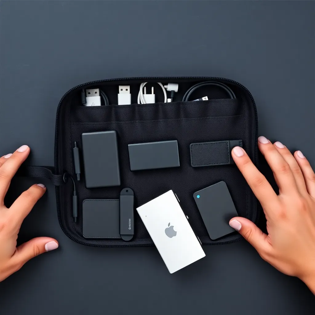 Leonadem artesania en cuero hecho a mano - Cto Tech Retreat Travel Routine Portable Workstation