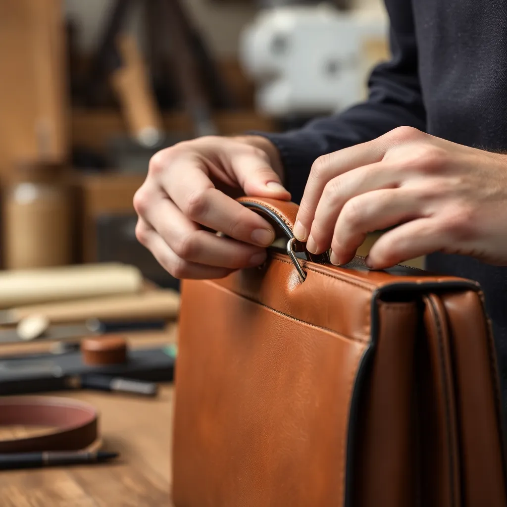 Leonadem handmade leather - Custom Monogrammed Leather Briefcase Chief Risk Officer Deal 1:1 item_2