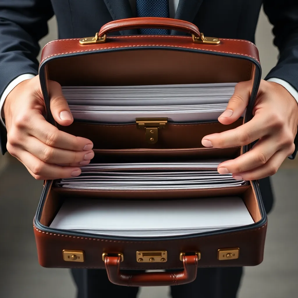 Leonadem handmade leather - Custom Monogrammed Leather Briefcase Chief Risk Officer Deal 1:1 item_3