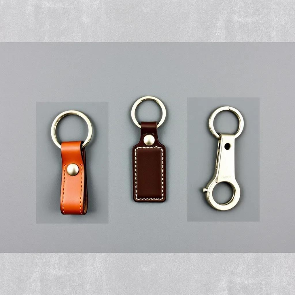 Leonadem handmade leather - Custom Monogrammed Leather Keychain Gift Men Guide 1:1 item_3