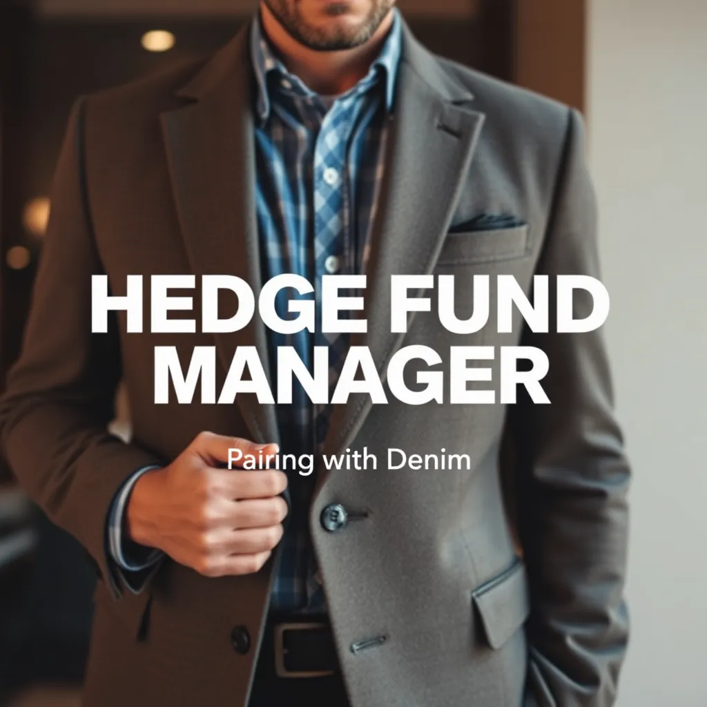 Leonadem artisanat cuir sur mesure - Hedge Fund Manager Casual Tailoring Blazer Denim