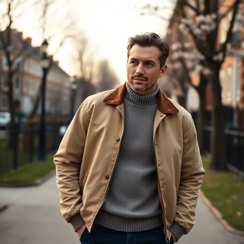 Leonadem handmade leather - How To Wear Harrington Jacket Spring Weekend Outfits 1:1 item_1