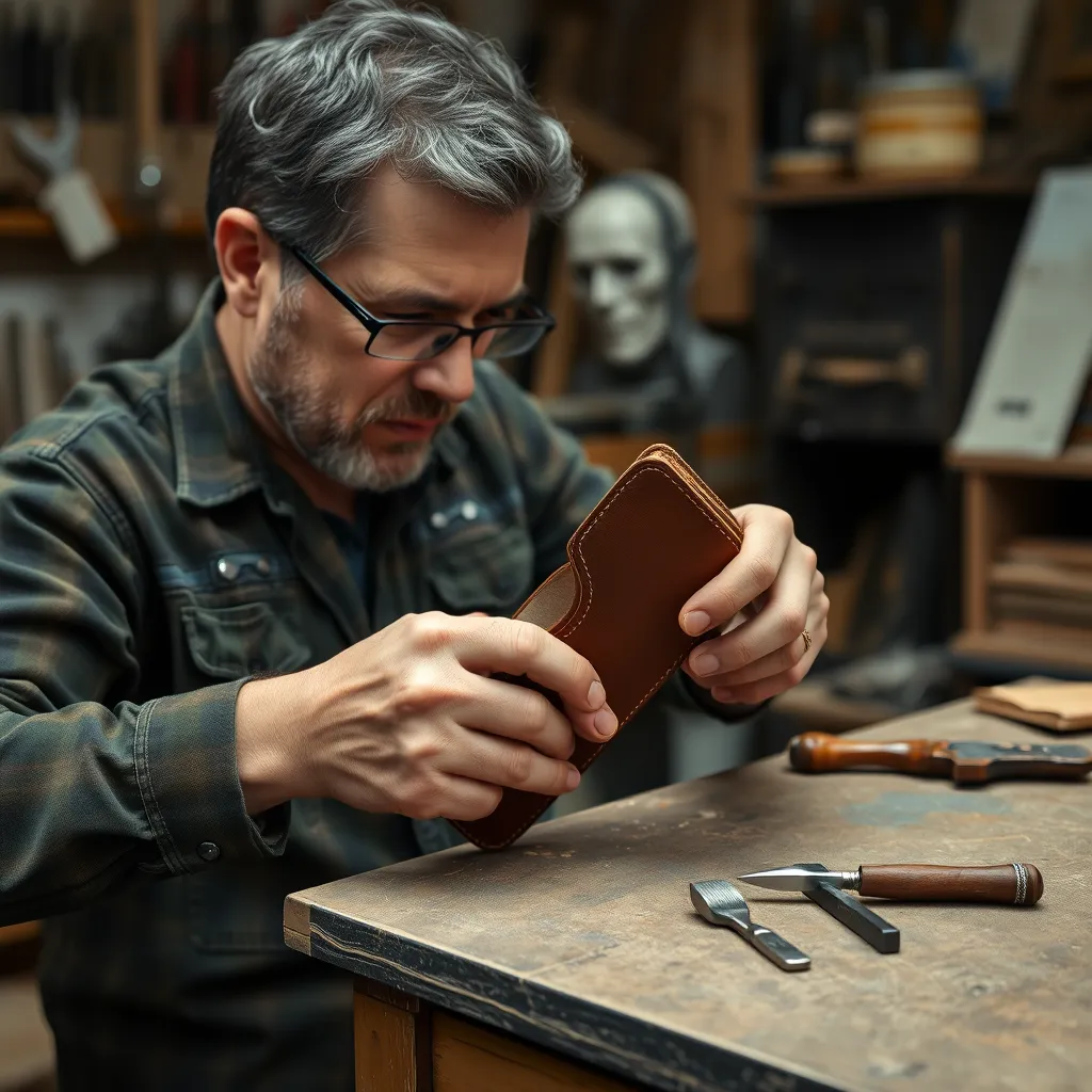 Leonadem handmade leather - Leather Gift Ideas Hedge Fund Portfolio Manager 1:1 item_4