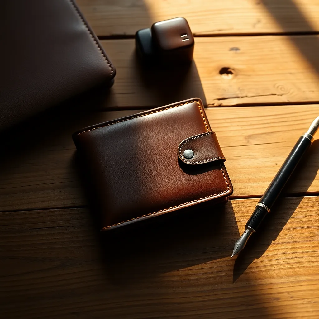 Leonadem artesania en cuero hecho a mano - Leather Wallet Gift Men Guide