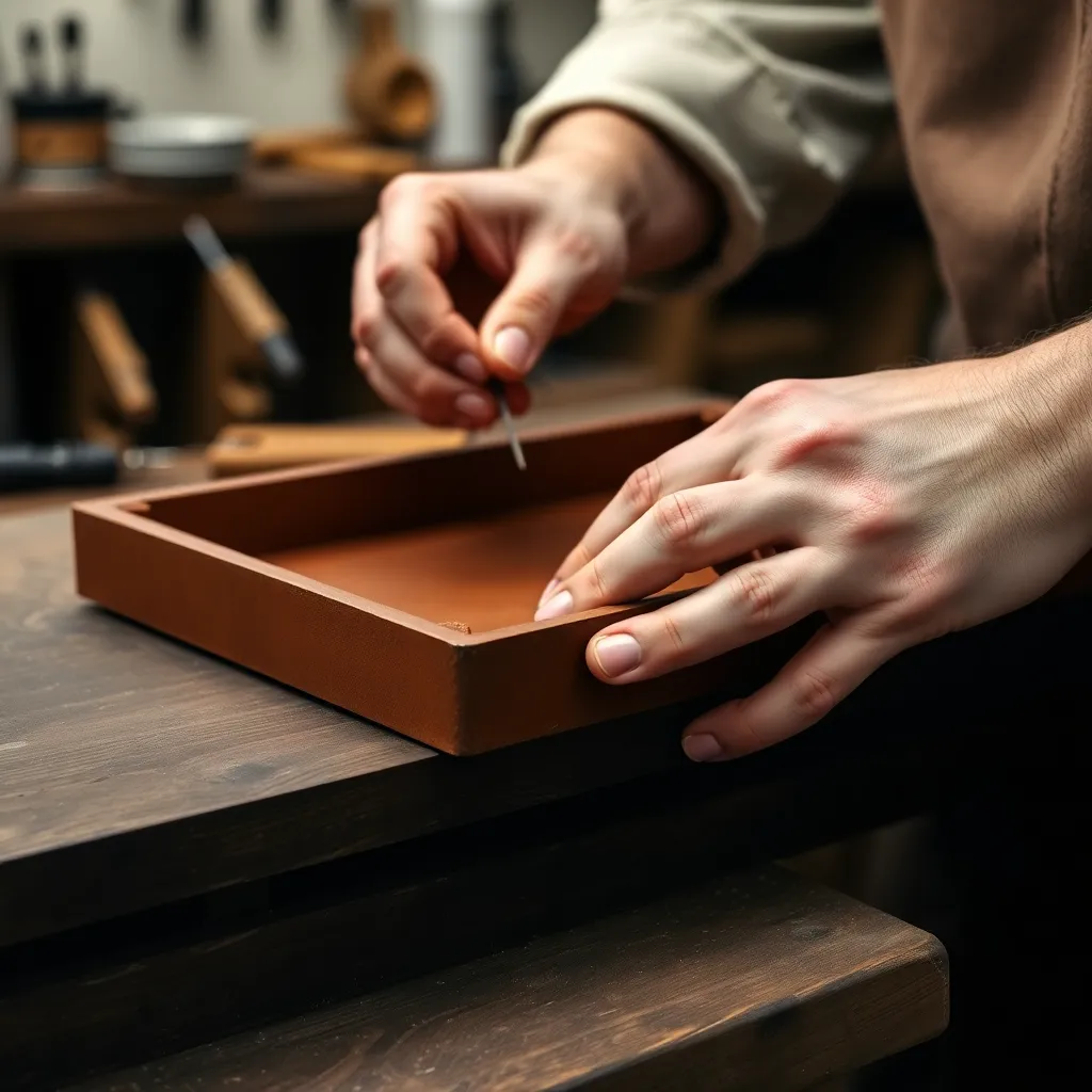 Leonadem handmade leather - Luxury Personalized Leather Valet Tray Cosmetic Surgeon 1:1 item_2