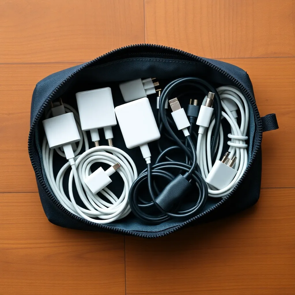 Leonadem handmade leather - Management Consultant Hotel Room Workspace Setup 1:1 cable_management