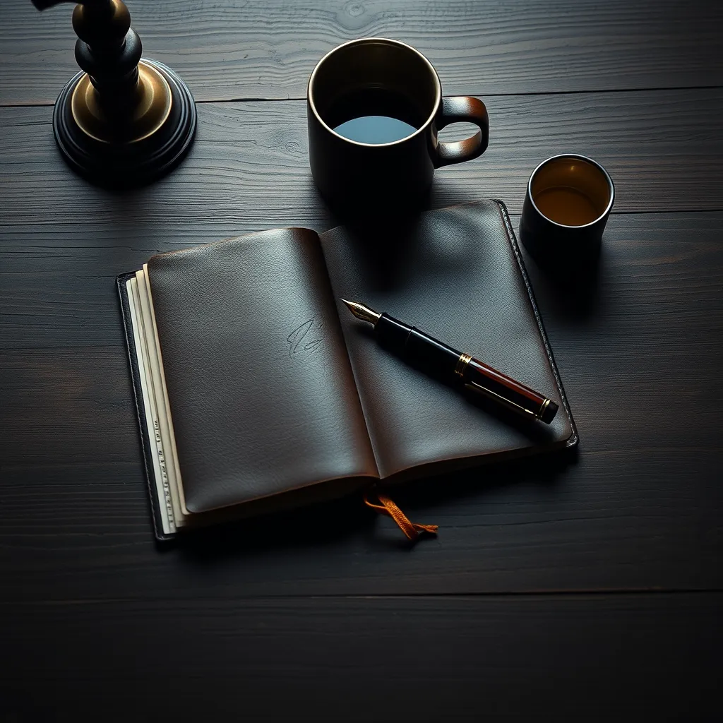 Leonadem artisanat cuir sur mesure - Mental Clarity Evening Journaling Men Guide