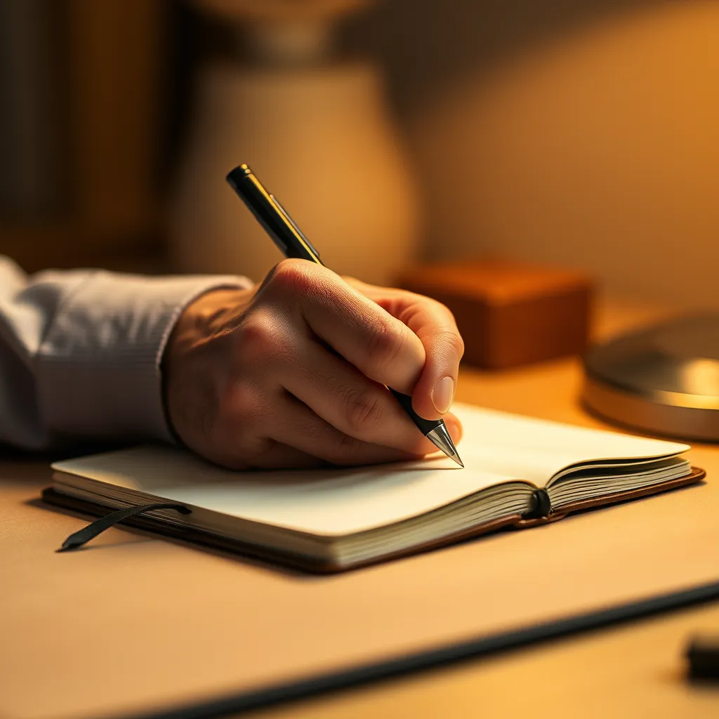 Leonadem artisanat cuir sur mesure - Mental Clarity Evening Journaling Men Guide