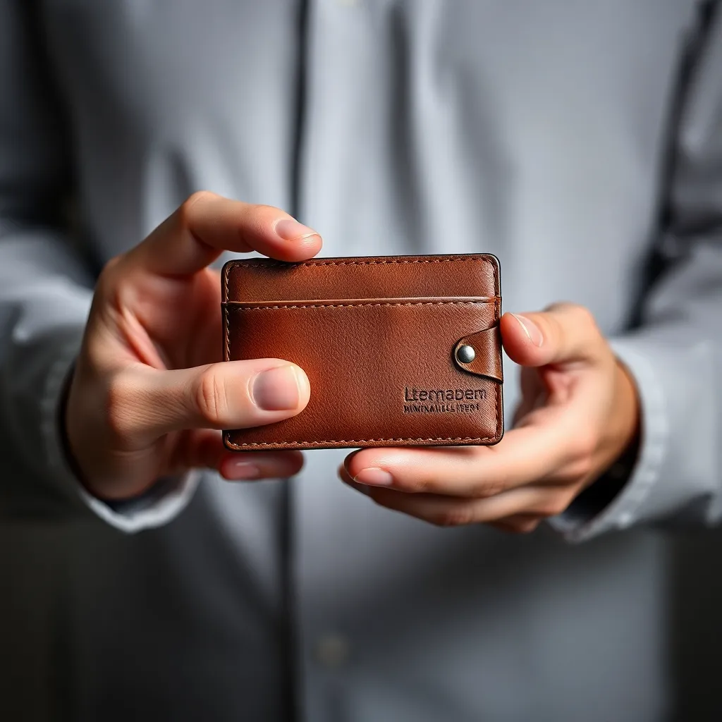 Leonadem artesania en cuero hecho a mano - Minimalist Lifestyle Slim Wallet