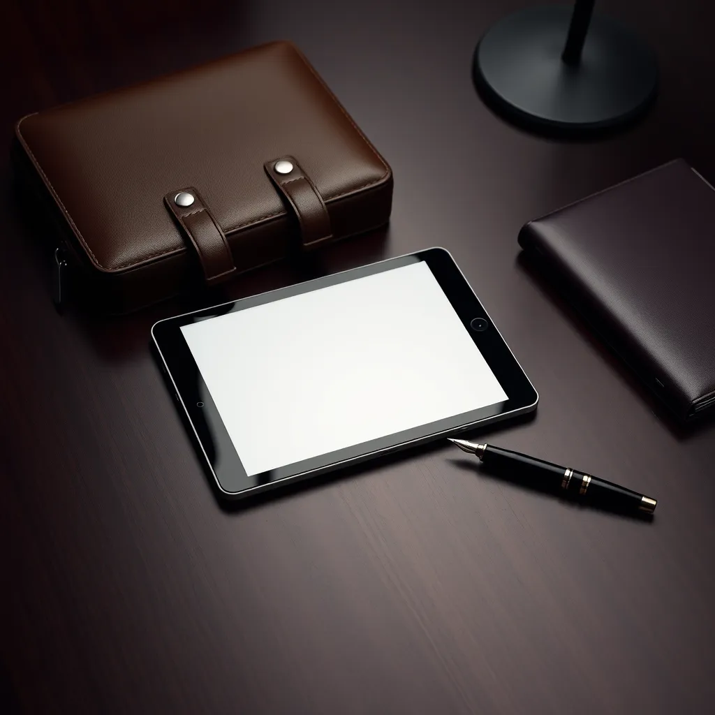 Leonadem handmade leather - Personalized Leather Tech Case Private Equity Vp Promotion Guide 1:1 item_1