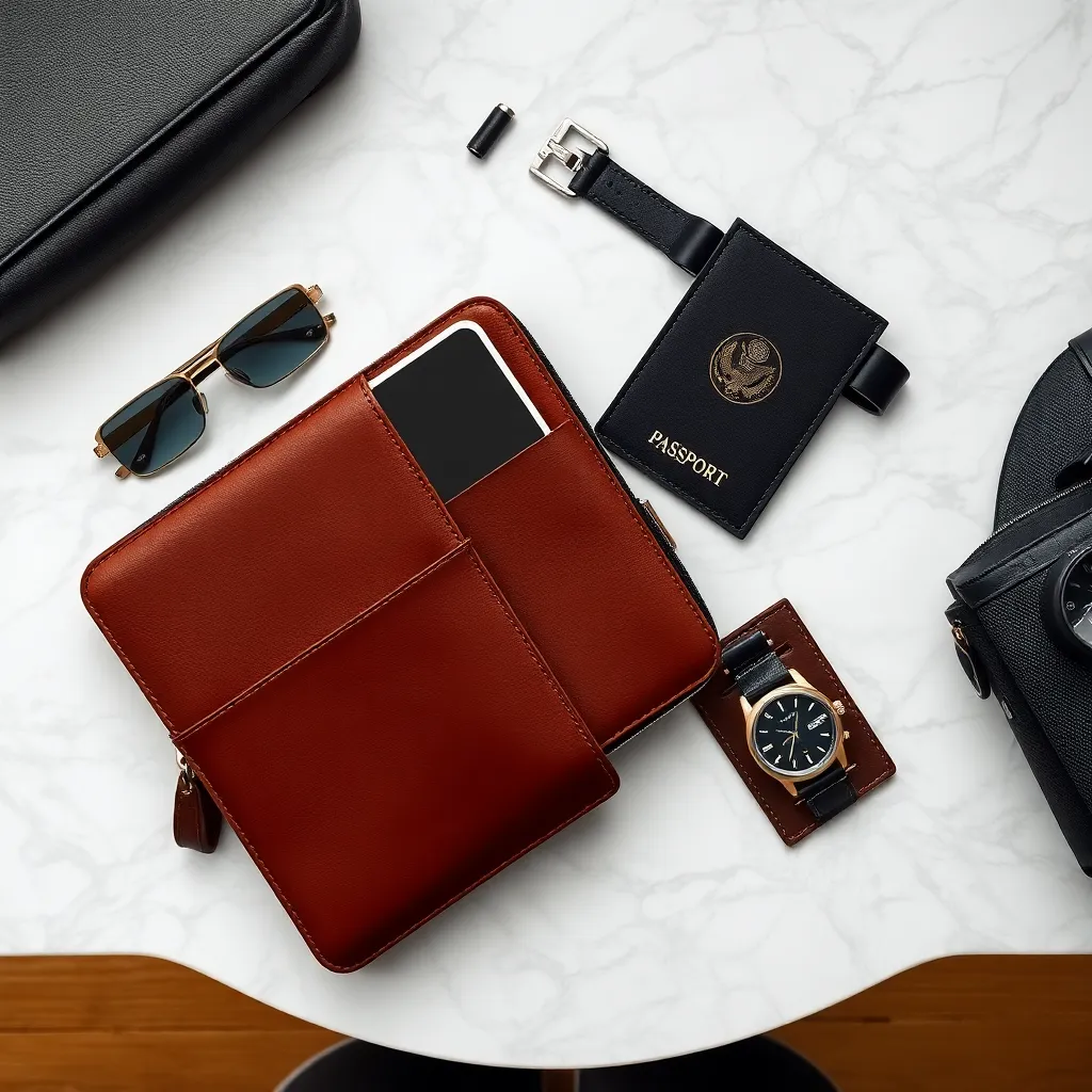 Leonadem handmade leather - Personalized Leather Tech Case Private Equity Vp Promotion Guide 1:1 item_3