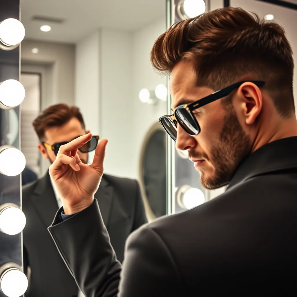 Leonadem artisanat cuir sur mesure - Pick Sunglass Frame Shape Face Shape Men Guide