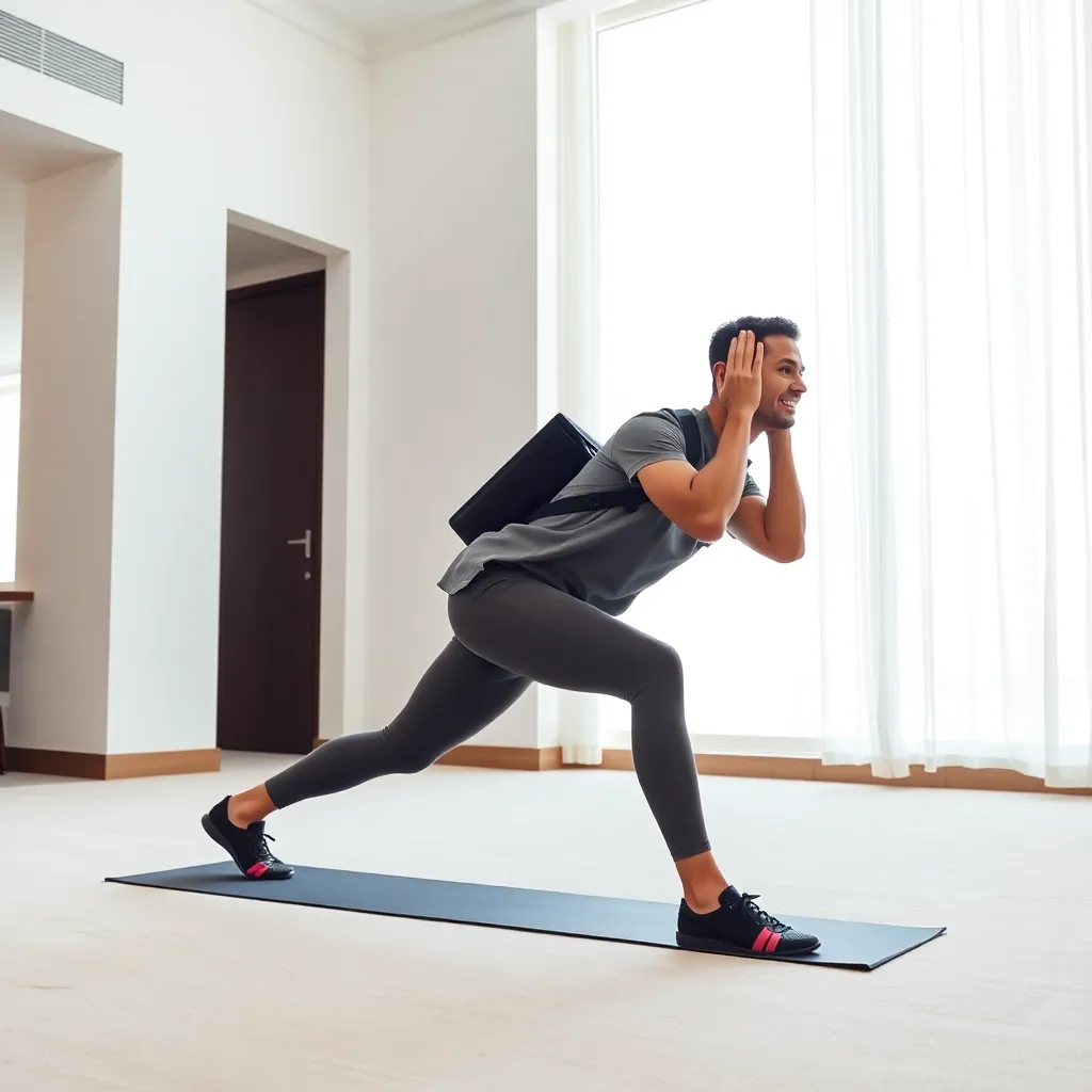 Leonadem artisanat cuir sur mesure - Pilot Layover Hotel Fitness Focus Routine