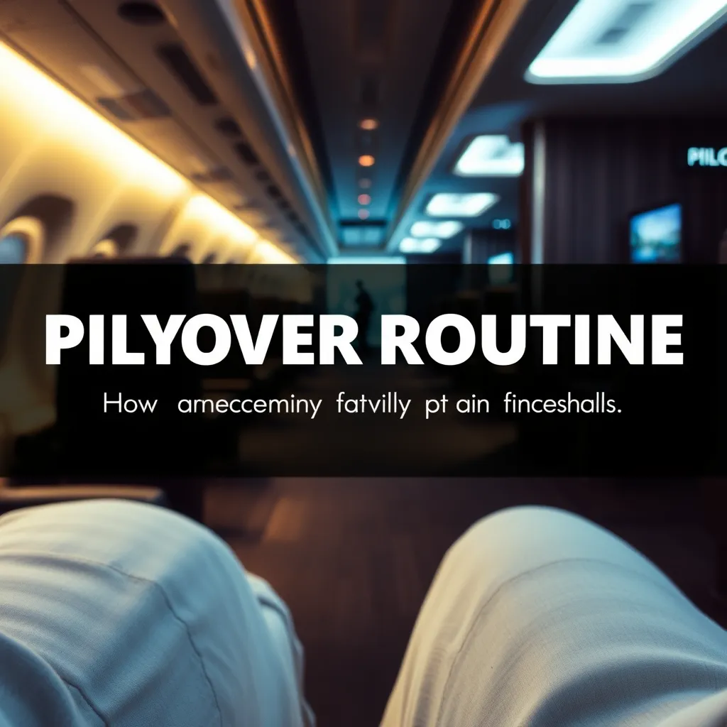 La routine escale pilote hôtel forme : Restez actif et performant en voyage