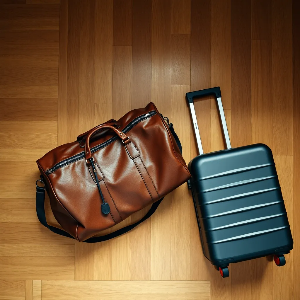 Leonadem handmade leather - Rolling Suitcase Vs Leather Duffel Bag Guide 1:1 guide_image_1
