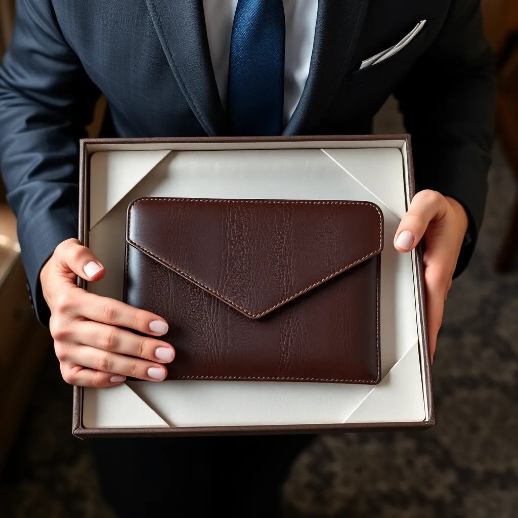 Leonadem artesania en cuero hecho a mano - Tech Executive Leather Gifts Custom Laptop Sleeve