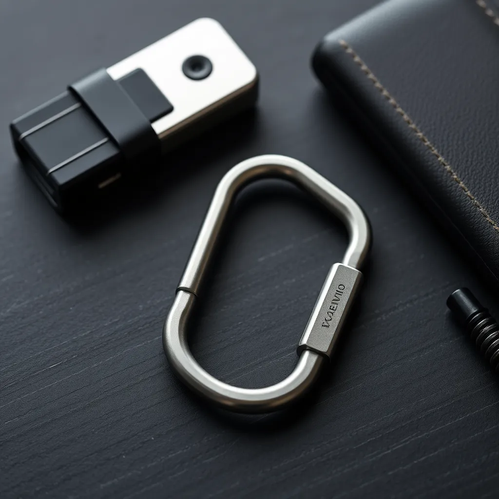 Leonadem handmade leather - Titanium Key Carabiner Minimalist Edc Guide 1:1 item_1