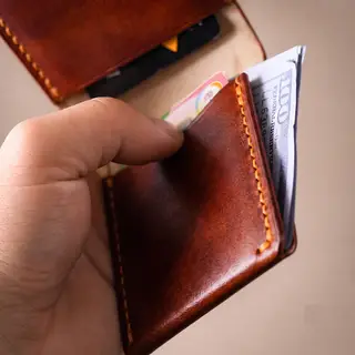 Card Holder For Men Slim Leather