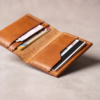 Engraved Leather Wallet For Men