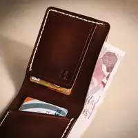 Handmade Men Front Pocket Leather Wallet For