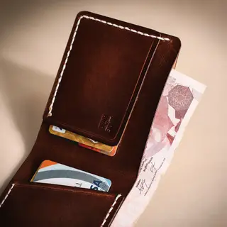 Handmade Men Front Pocket Leather Wallet For