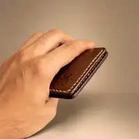 Leather Handmade Front Pocket Wallet For Men