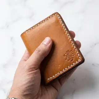 Leather Slim Front Pocket Wallet For Men