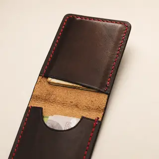 Personalized Men Front Pocket Leather Wallet For