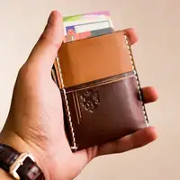 Personalized Men Minimalist Leather Wallet For