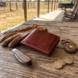 Travis M. — Personalized Slim Leather Wallet for Men