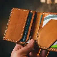 Slim Front Pocket Leather Wallet For Men