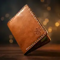 Slim Men Front Pocket Leather Wallet For