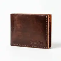 Slim Men Handmade Leather Wallet For