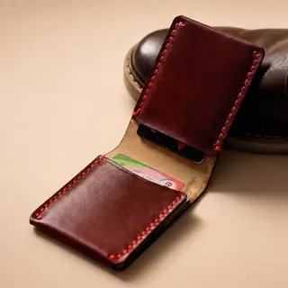 Slim Men Leather Card Holder For