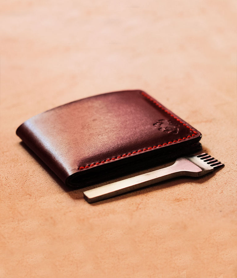 Red Leather Wallet Mens