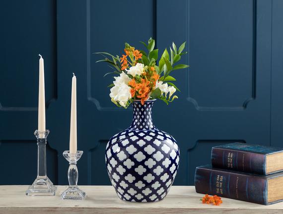 Blue Ceramic Vase