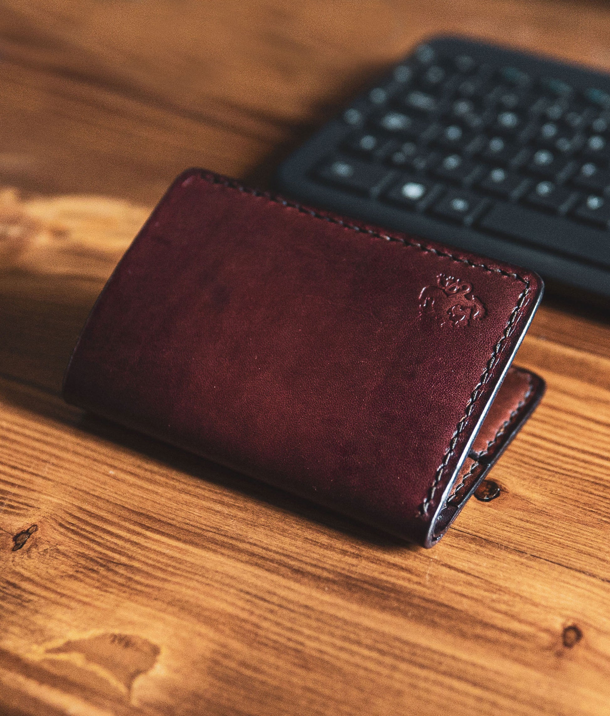 long leather wallet