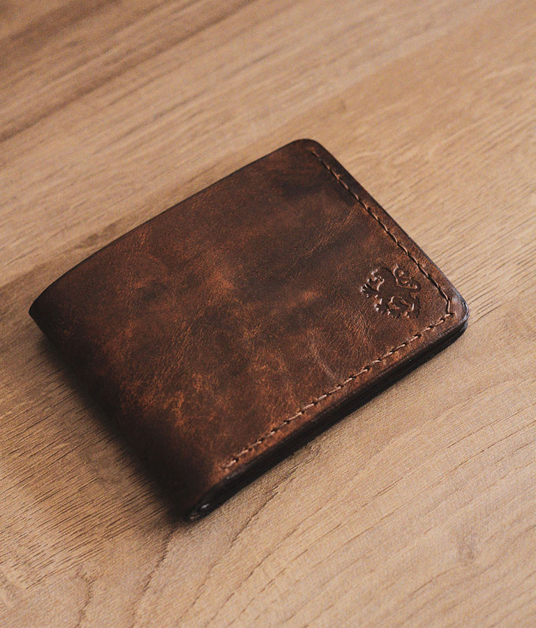 Mens Designer Wallet Slim Leather Handmade