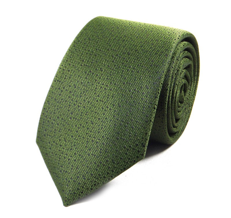 Khaki Green Patterned Tie