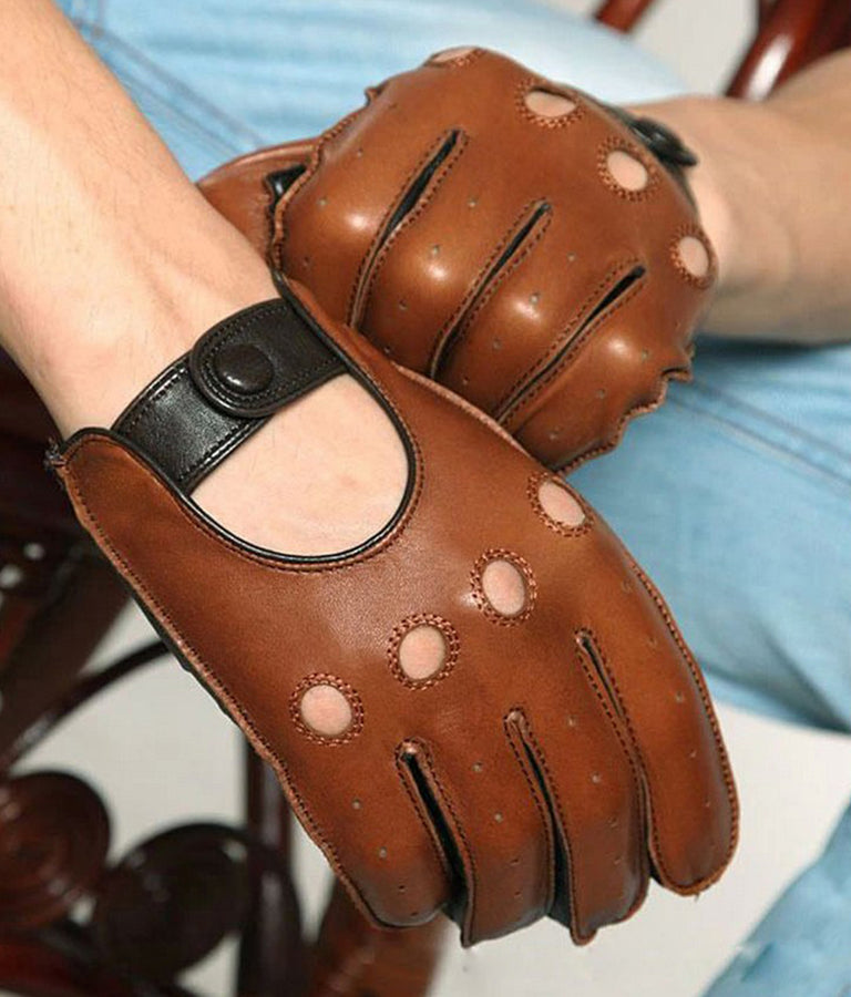 Goatskin Leather Driving Gloves