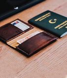 grain leather wallet