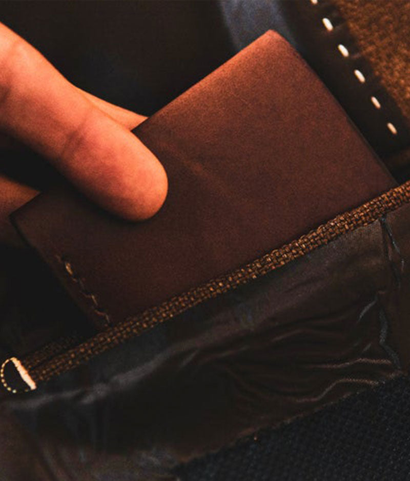 brown wallet